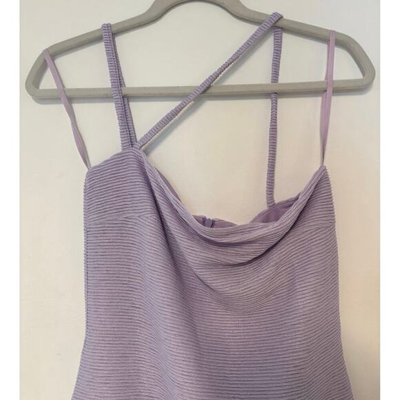 NWT RUMER Penelope Rib Body-con Minidress In Lilac Size Large - Picture 5 of 9